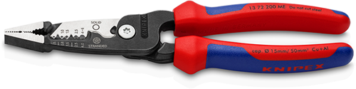Chargez l'image dans la visionneuse de la galerie, Knipex wirestripper metrisch model | meer-componentengrepen | zwart geatramenteerd | lengte 200 mm - 13 72 200 me sb
