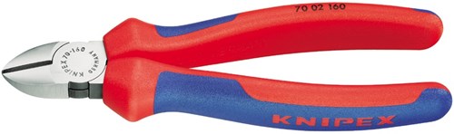 Knipex zijsnijtang gepolijst comfort 160 mm - 70 02 160 sb - 7002160sb