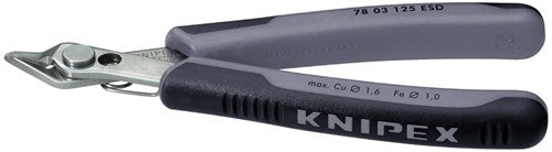 Knipex zijsnijtang inox 54 hrc 125 mm esd - 7803125esd