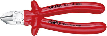 Knipex zijsnijtang verchroomd dompelisolatie, vde-getest 160 mm - 7007160