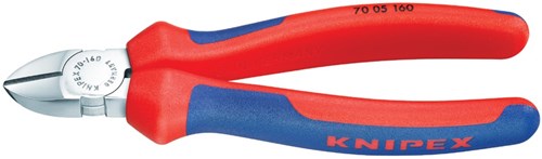 Knipex zijsnijtang verchroomd met meer-componentengrepen 160 mm - 7005160