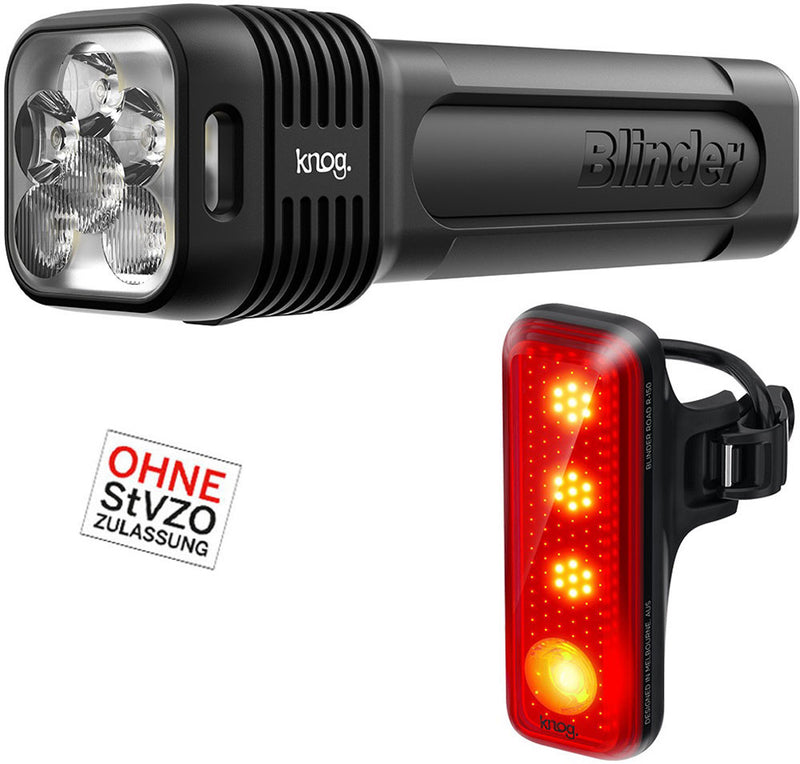 Load image into Gallery viewer, Knog blinder 1300 + blinder road 150 twinpack lighting set
