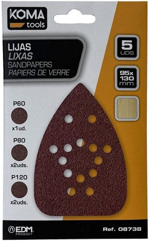 Chargez l'image dans la visionneuse de la galerie, Koma tools schuurpapier | 13x9,5cm | 5stuks - 6490900
