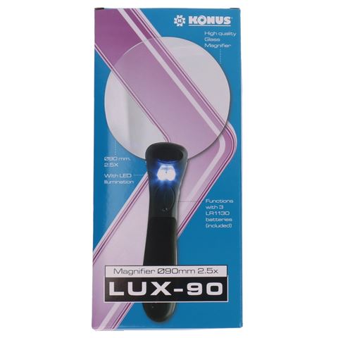 Load image into Gallery viewer, Konus Handloep Lux-90 2,5x met LED
