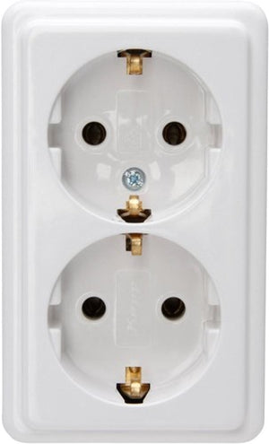 Enzo kopp aw opbouw stopcontact ra dubbel - 4626010