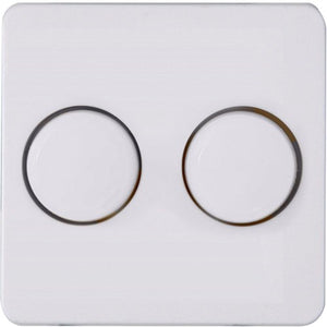 Enzo kopp hk02 arctic wit afdekplaat + knop duo dimmer - 4621035