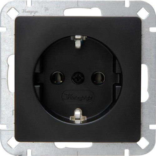 Enzo kopp hk05 mat zwart inbouw stopcontact ra - 4621690