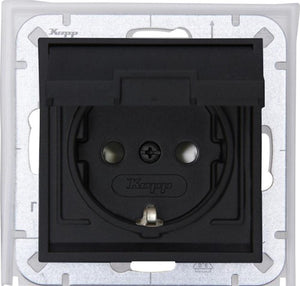 Enzo kopp hk07 antraciet ip44 inbouw stopcontact ra deksel - 4623160