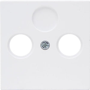 Enzo kopp hk07 pure mat wit afdekplaat voor coax - 4624040