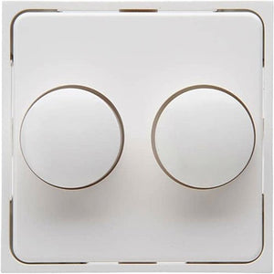 Enzo kopp hk07 wit afdekplaat + knop duo dimmer - 4622035