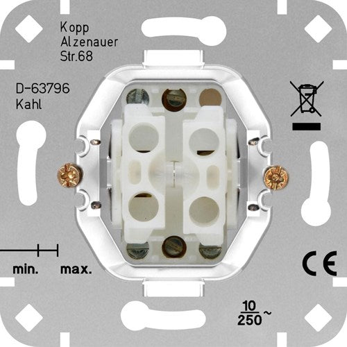 Load image into Gallery viewer, Enzo kopp inbouw jaloezie-drukschakelaar
