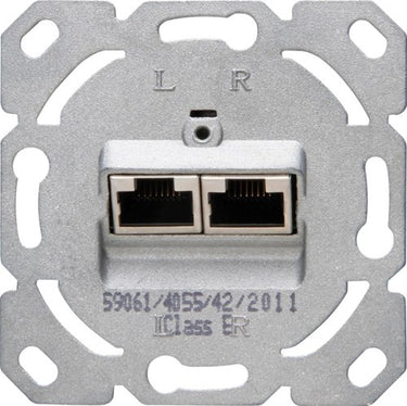 Enzo kopp inbouw unit isdn cat6 2-voudig
