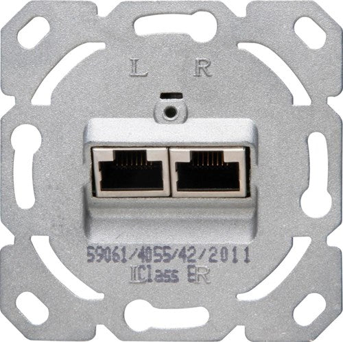 Enzo kopp inbouw unit isdn cat6 2-voudig