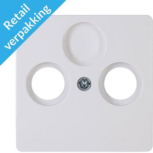 Enzo kopp paris arctic wit afdekplaat voor coax - 4625040