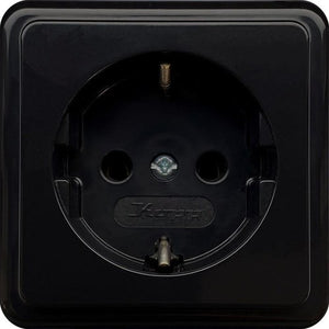 Enzo kopp zwart opbouw stopcontact ra - 4626100