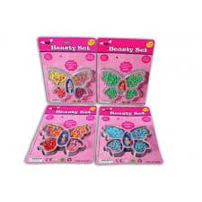 Van der doelen beauty set kralen op kaart 4 assortie