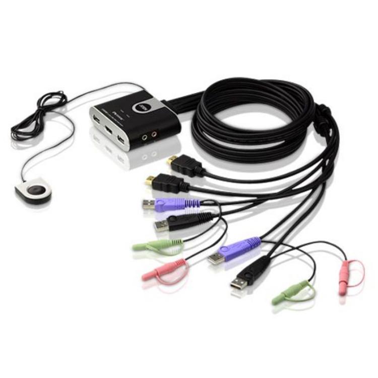 Load image into Gallery viewer, Abi kvm switch - hdmi usb jack
