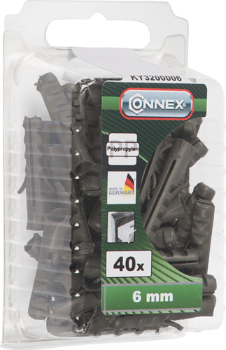 Load image into Gallery viewer, Connex nylon plug 6mm 40st ny - ky3200006
