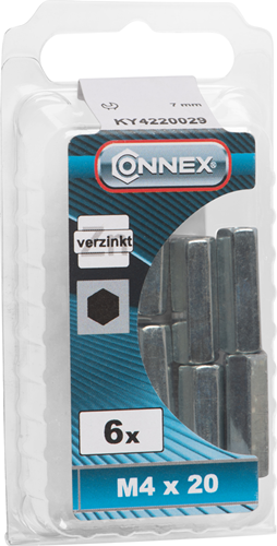 Load image into Gallery viewer, Connex verbindingsmoer (6k) m4x20 6st vz - ky4220029
