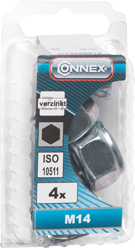 Load image into Gallery viewer, Connex borgmoer met nylonring m14 4st vz - ky4260014
