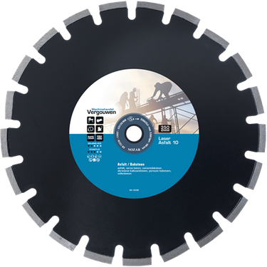 Vg diamantzaag 350 25.4mm laser asfalt 10