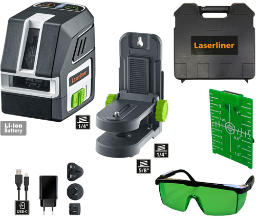 ギャラリービューアに画像をロードする, Laserliner pocketcross-laser 2g | groene laser - 036.710a
