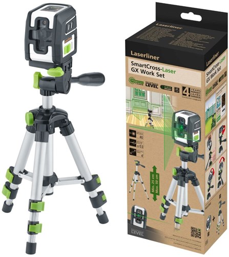 Load image into Gallery viewer, Laserliner smartcross-laser groene kruislijnlaser gx work set - 036.733e
