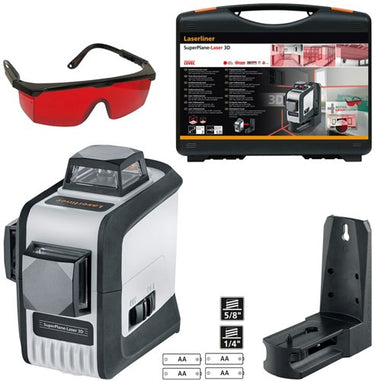 Laserliner x2-laser 360° lijnlaser | met magnetische klem- en wandhouder - 031.550l