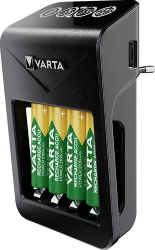 Load image into Gallery viewer, Varta lcd batterijlader lcd met 4x2100ma aa batterij - 3512391
