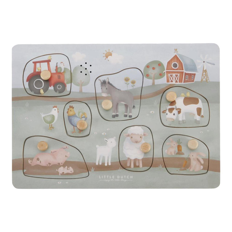 Afbeelding laden in galerijviewer, Little dutch - little farm geluiden puzzel fsc
