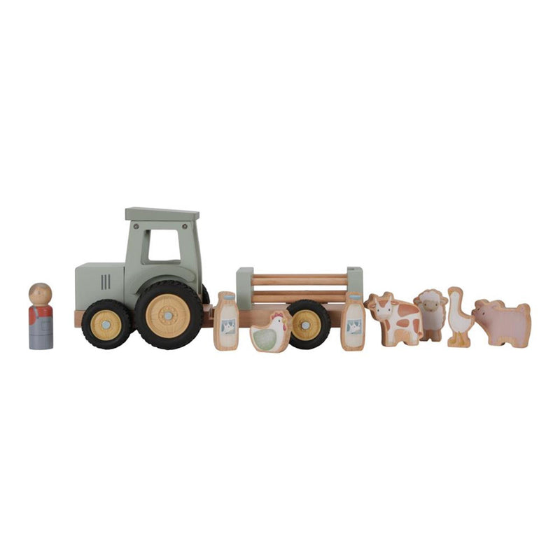 Load image into Gallery viewer, Little dutch tiamo little farm tractor met trailer
