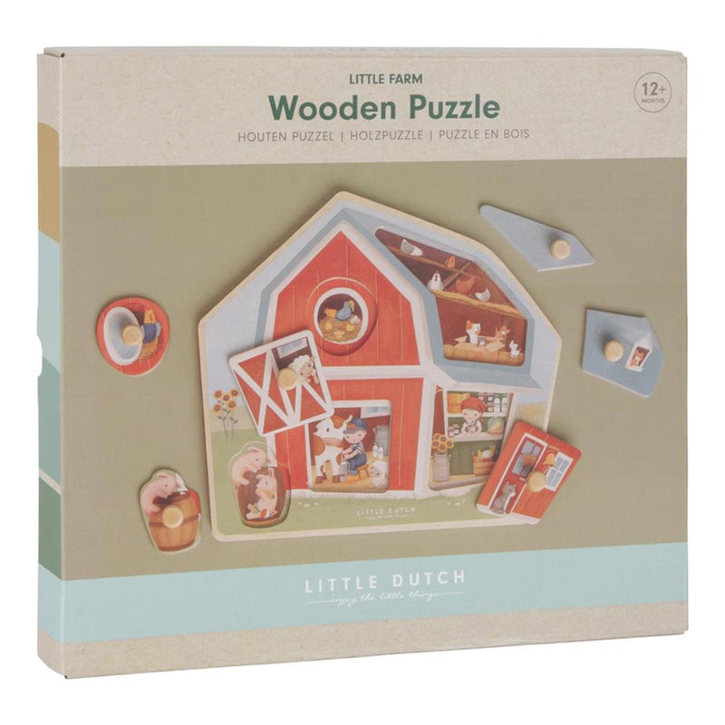 Load image into Gallery viewer, Little dutch little farm houten puzzel fsc
