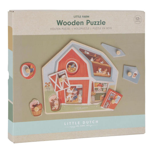 Little dutch little farm houten puzzel fsc
