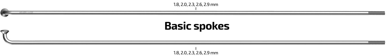 Sapim spaak 14-282 Leader RVS zonder nippel (100st)