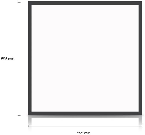 Afbeelding laden in galerijviewer, Enzo led backlit paneel zwart 60x60cm 30w 4050lm tri-white - 5016250
