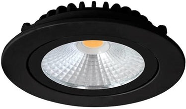 Enzo led inbouwspot 5w dimtowarm 85mm 36gr rond verstelbaar zwart - led4601