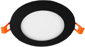Enzo led panel downlight 6w 4000k incl. driver zwart - led2612