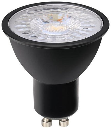 Enzo led spot gu10 230v 5-50w 60gr zwart 3000k dimbaar - led0641