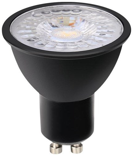 Chargez l'image dans la visionneuse de la galerie, Enzo led spot gu10 230v 7-75w 60gr zwart 2700k dimbaar - led0650
