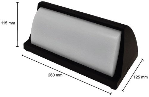 Chargez l'image dans la visionneuse de la galerie, Enzo led wandlamp 12w rechthoek zwart 3000k - 5082200
