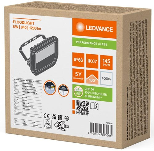Load image into Gallery viewer, Enzo ledvance led bouwlamp 10w 4000k zwart - 5017501
