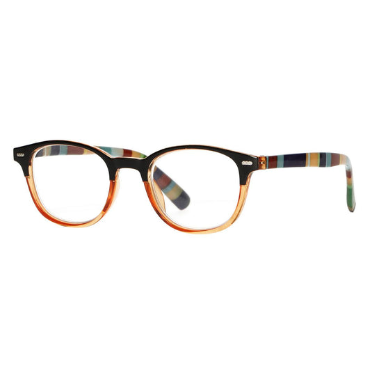 Spectrum leesbril transparant oranje gekleurd 1.00