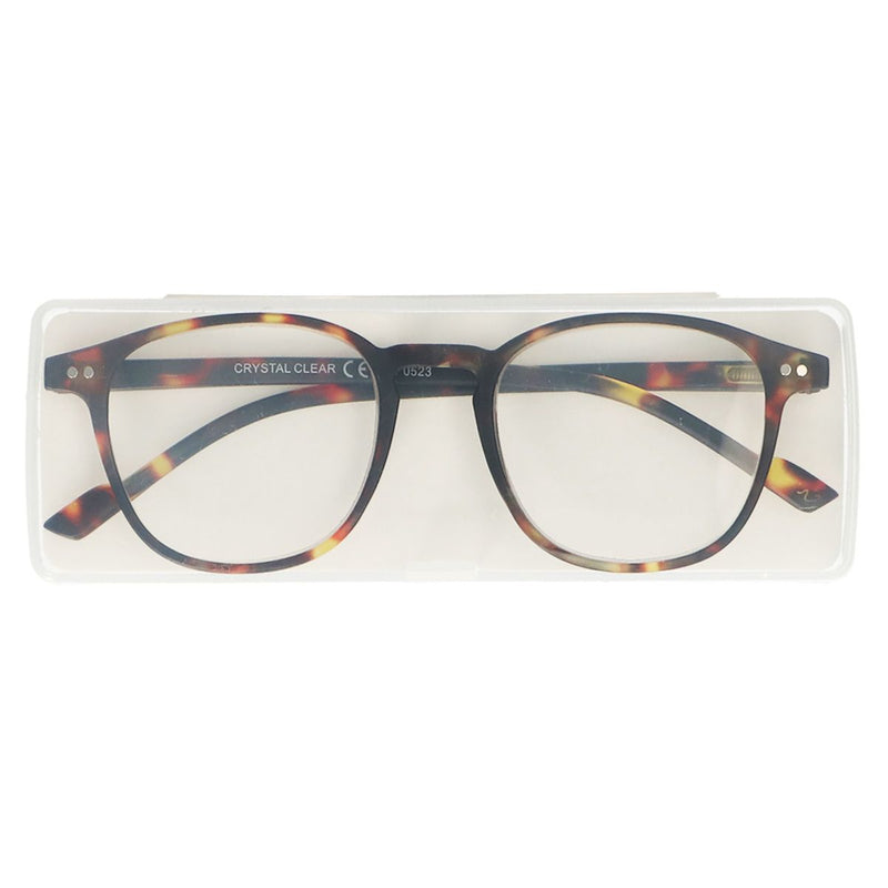 Afbeelding laden in galerijviewer, Spectrum leesbril ultra flat in case havana 2.00
