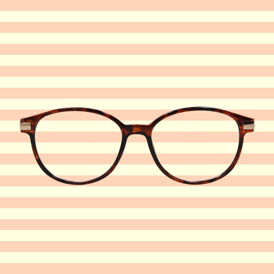 Spectrum leesbril havanna goud 2.00 klassiek rond