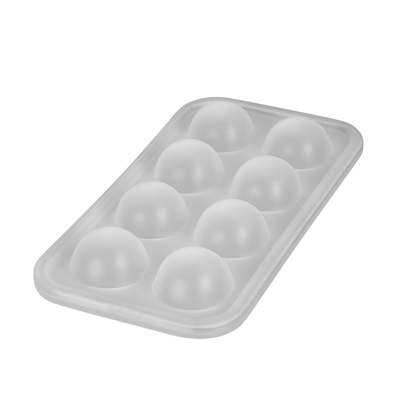 ギャラリービューアに画像をロードする, Abi levivo ijsblokjesvorm siliconen halve bol 8 blokjes wit
