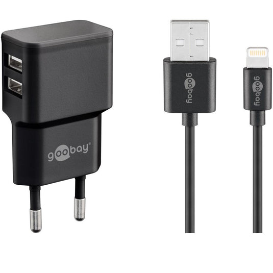 Usb a oplader + lightning kabel