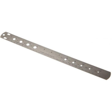 Icetoolz liniaal en meetlat 31cm voor spaken, rvs