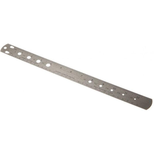 Icetoolz liniaal en meetlat 31cm voor spaken, rvs