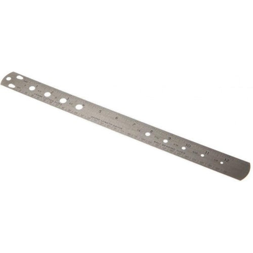 Icetoolz (buzaglo) liniaal en meetlat 31cm voor spaken, rvs