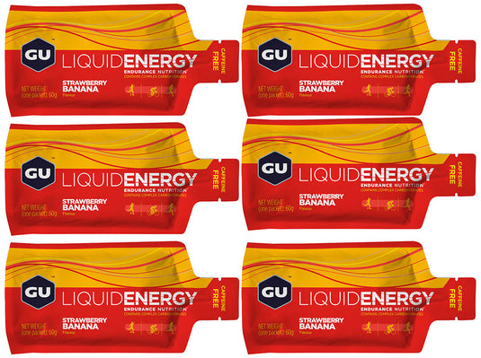 Gu liquid energy gel strawberry banana 6x60g